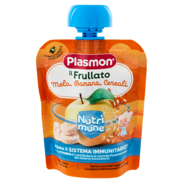 Plasmon il Frullato Nutri mune Mela, Banana, Cereali 85 g