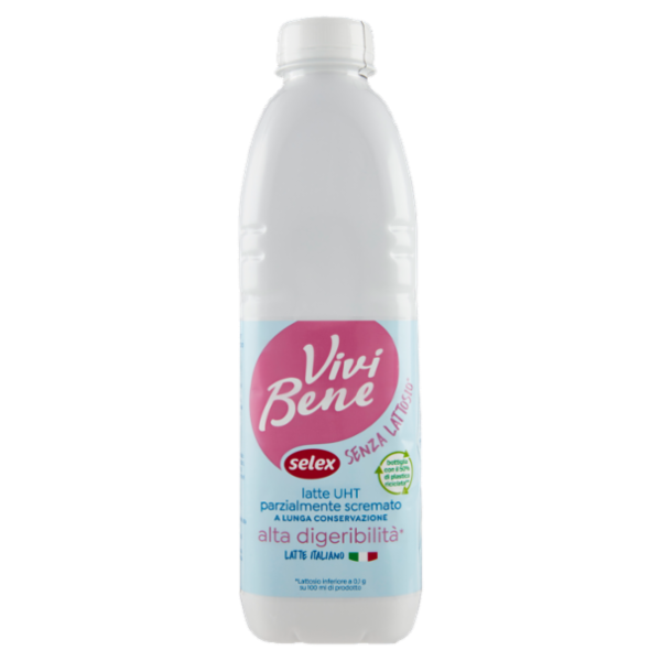 Selex Vivi Bene Latte Uht Parzialmente Scremato Alta Digeribilità 1 L