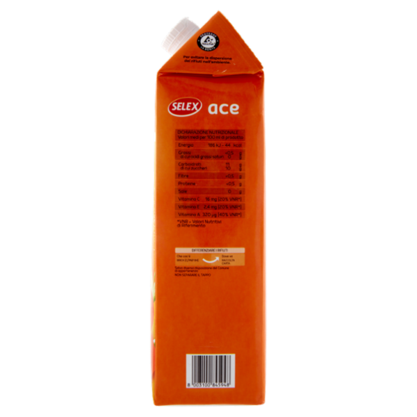 Selex Succo Ace Arancia Limone Carota 1,5 L