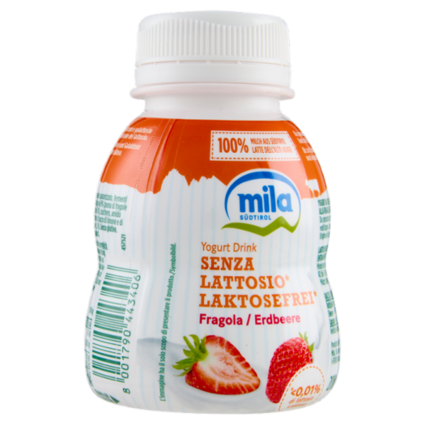 mila Yogurt Drink Senza Lattosio* Fragola 200 g