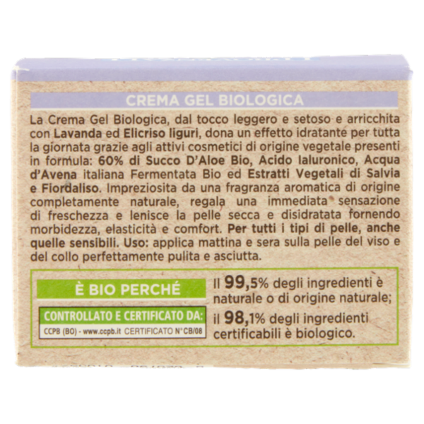 I Provenzali Bio Crema Gel Biologica Lavanda Ligure 50 mL