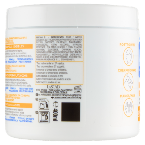 Mixa Niacinamide Bright Crema idratante anti-macchie 400 ml