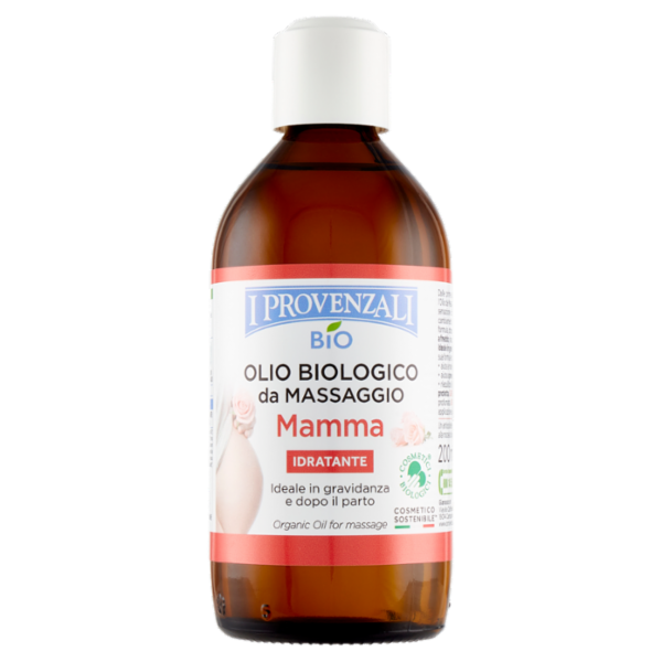 I Provenzali Bio Olio Biologico da Massaggio Mamma 200 ml