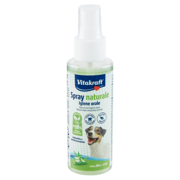 Vitakraft Spray naturale Igiene orale con Aloe vera 100 ml