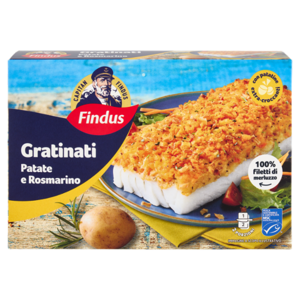 Capitan Findus I Gratinati Merluzzo con Patate e Rosmarino 380 g