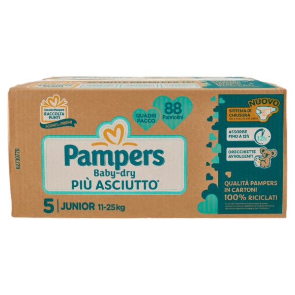 Pampers Baby-dry Junior 88 pz