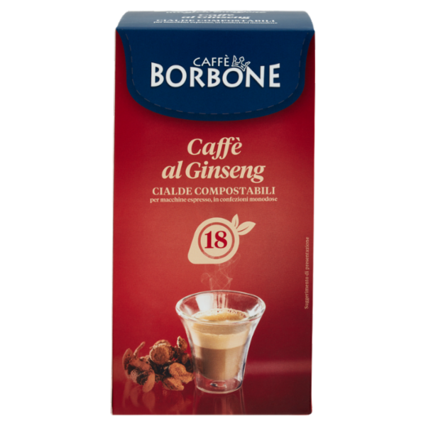 Caffè Borbone Caffè al Ginseng Cialde Compostabili 18 x 7,0 g