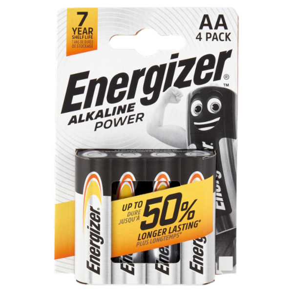Energizer Alkaline Power AA 4 pz