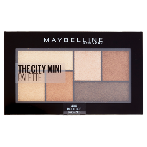 Maybelline New York The City Mini Palette, Pigmenti Puri, 400 Rooftop Bronzes