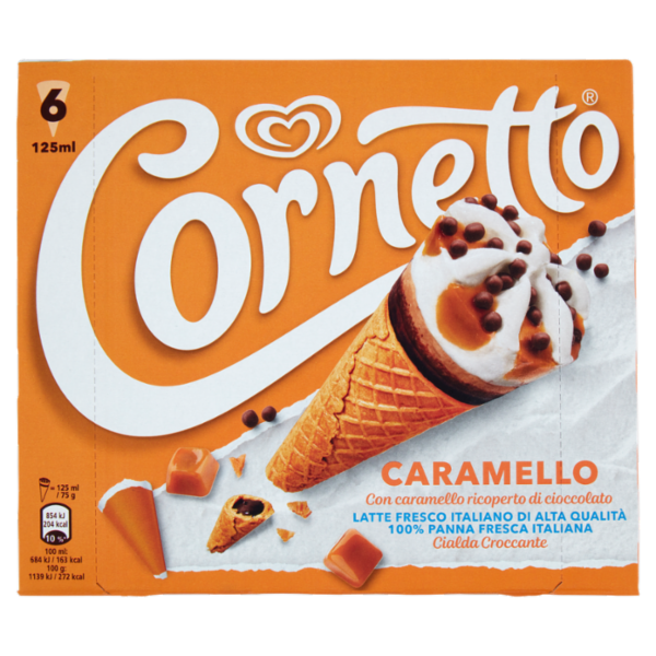 Cornetto Caramello 6 x 75 g