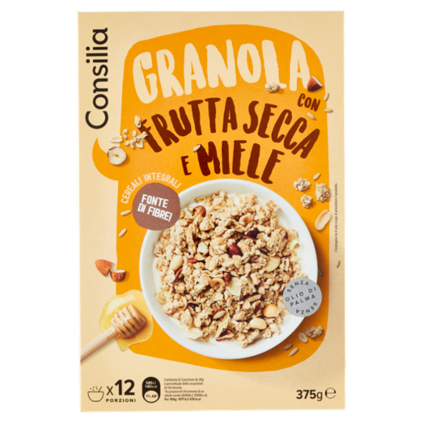 Consilia Granola con Frutta Secca e Miele 375 g