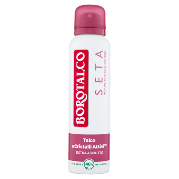 Borotalco Seta Profumo di Talco e Fiori Rosa Deo Spray 150 ml