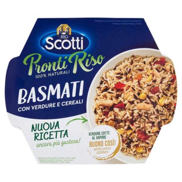Riso Scotti Naturalissimi Bio Riso Basmati con Verdure e Cereali 180 g
