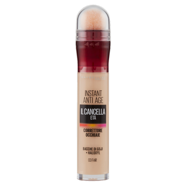Maybelline New York Correttore Liquido Il Cancella Età con Bacche di Goji e Haloxyl, 03 Fair