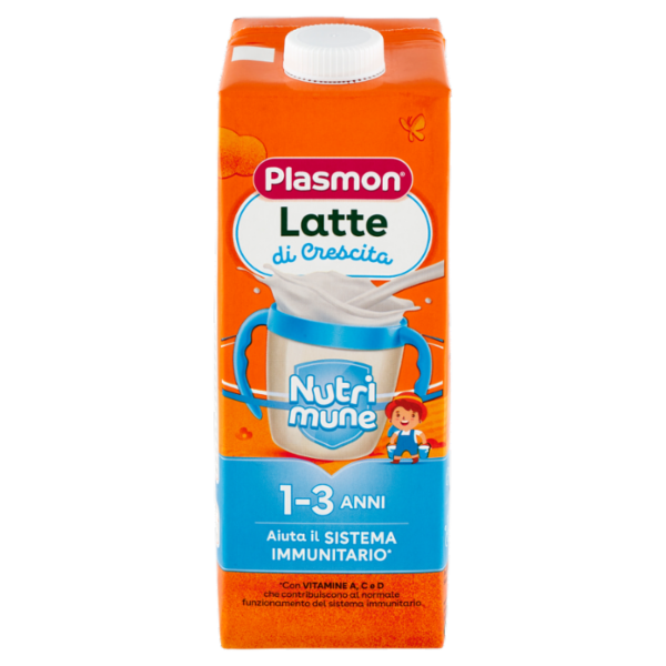 Plasmon Latte di Crescita Nutri mune 1-3 Anni 1 L