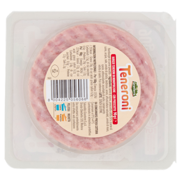 Teneroni Special Burger Maxi Gusto con Prosciutto 90 g