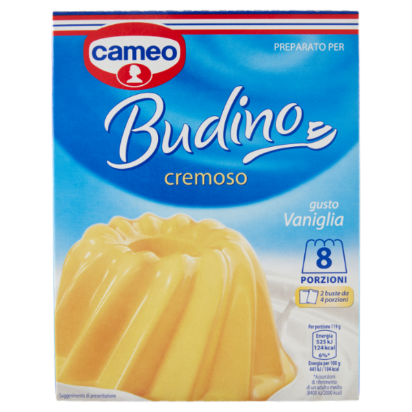 cameo Preparato per Budino cremoso gusto Vaniglia 2 x 65 g