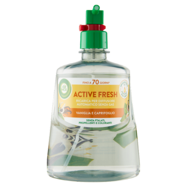 Air Wick Active Fresh Ricarica per Diffusore Automatico Vaniglia Profumatore per ambiente 228 ml
