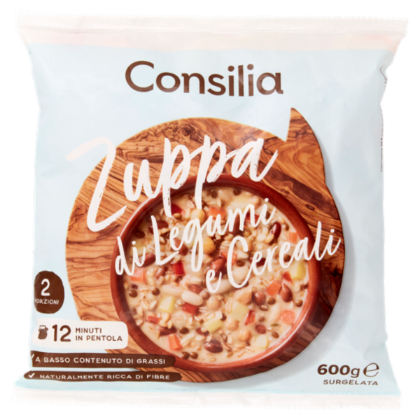 Consilia Zuppa di Cereali e Legumi Surgelata 600 g