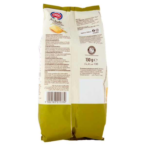 Pata la Patatina Metodo Artigianale con 6% di Olio Extravergine di Oliva 130 g