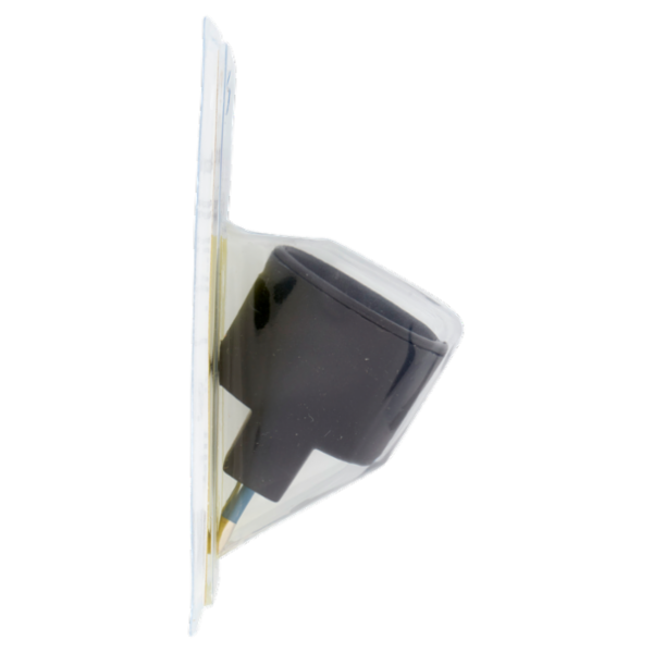 Selex Adattatore Semplice Spina 10A + 1 Presa 10-16A(Ted) Nero