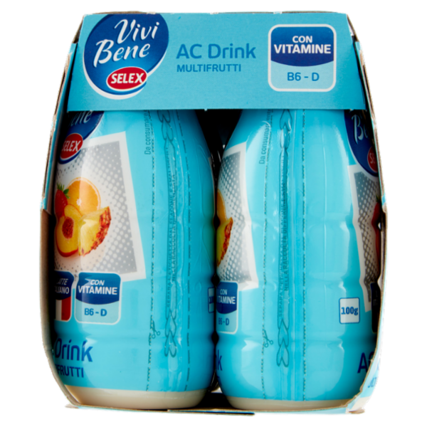 Selex Vivi Bene Ac Drink Multifrutti con Vitamine B6, D 6x100 g