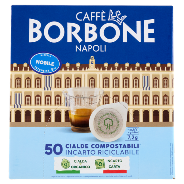 Caffè Borbone Miscela Nobile Cialde Compostabili* 50 x 7,2 g