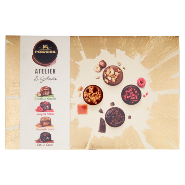 PERUGINA Atelier le Golosità Cioccolatini Assortiti Scatola Regalo Natale 398 g