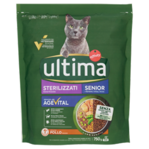 Ultima Cat Sterilizzati Senior +10 Anni Con Pollo 750 g
