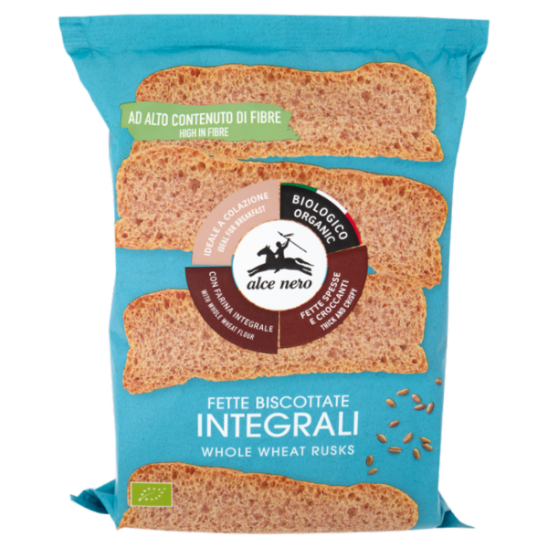alce nero Fette Biscottate Integrali 120 g