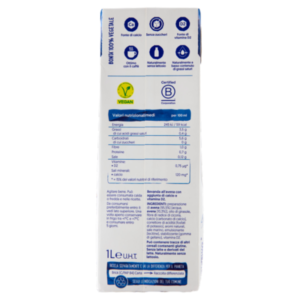 ALPRO Questo Non è Latte, Bevanda Vegetale all'Avena Gusto Latte, Senza Lattosio, 1l