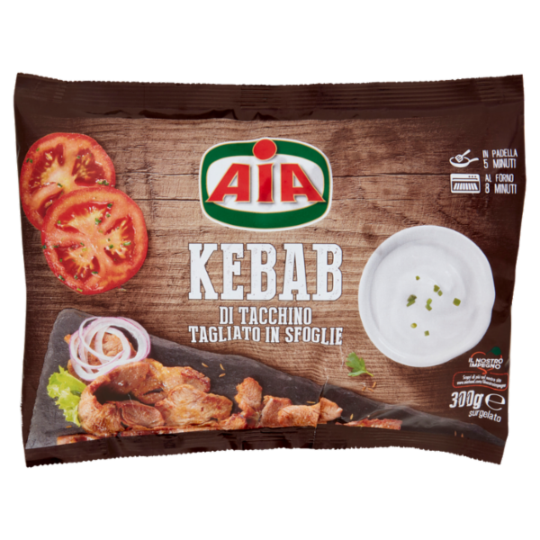 Aia Kebab di Tacchino Tagliato in Sfoglie surgelato 300 g