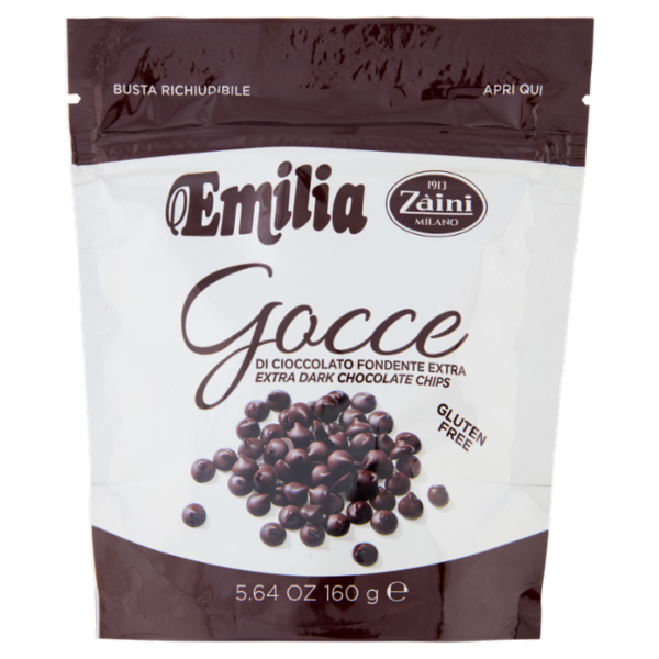 Zàini Emilia Gocce di Cioccolato Fondente Extra 160 g