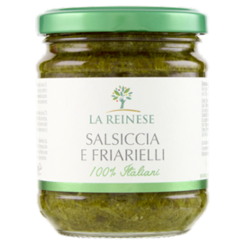 La Reinese Salsiccia e Friarielli 100% Italiani 180 g