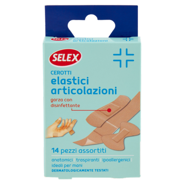 Selex Cerotti Extension per Dita e Mani in Cotone Elastico 3 Formati 14 pezzi