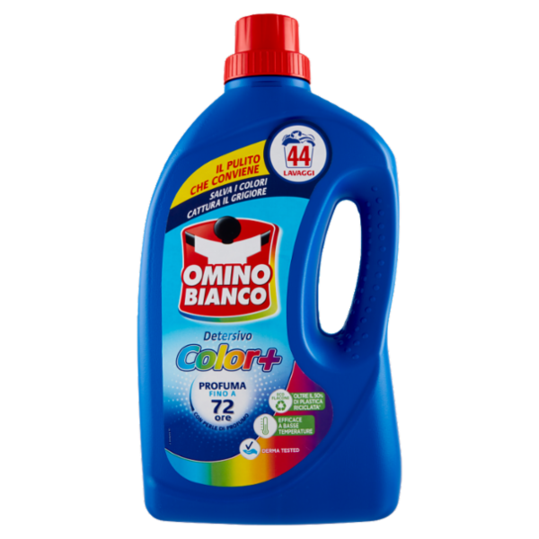 Omino Bianco Detersivo Lavatrice Liquido Color+ 44 Lavaggi 1760 ml