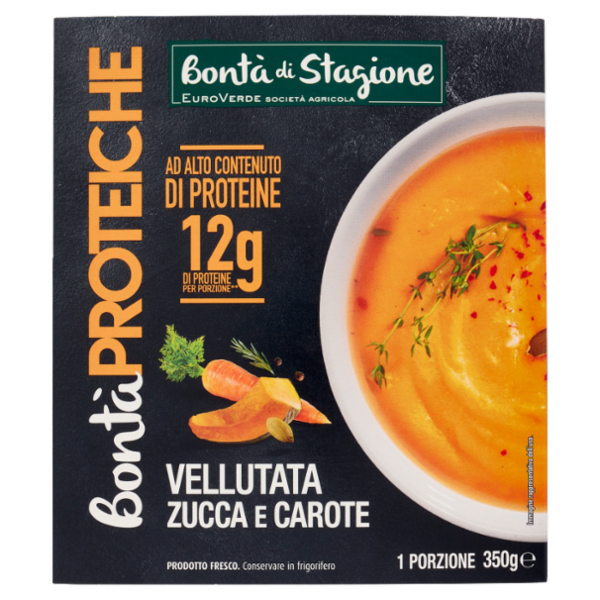 Bontà di Stagione Bontà Proteiche Vellutata di Zucca e Carote 350 g