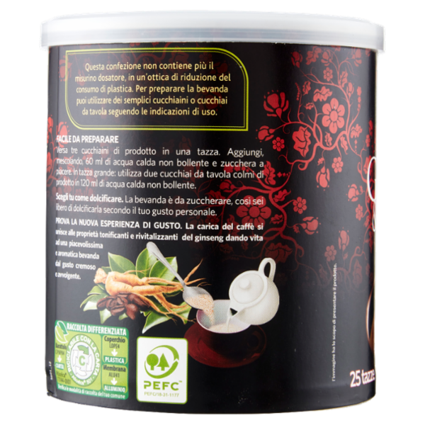 Crastan Preparato solubile per Ginseng & Caffè da zuccherare 200 g