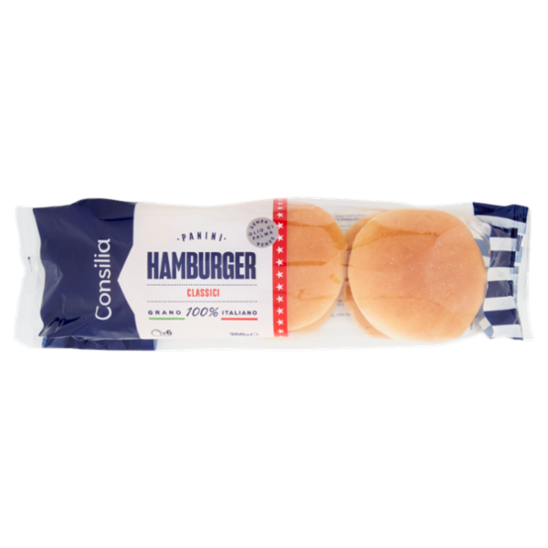 Consilia Pane per Hamburger 6 pezzi 300 g