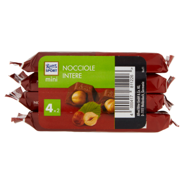 Ritter Sport mini Nocciole Intere 4 x 33,34 g