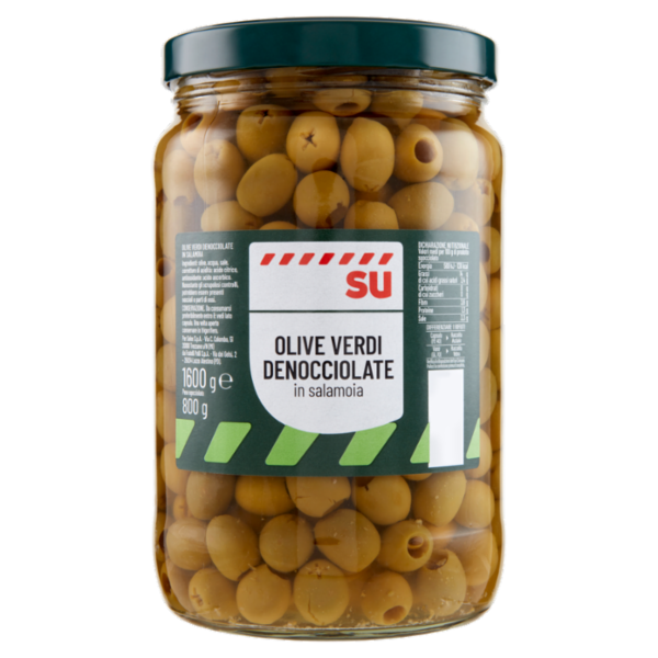 Sù Olive Verdi Denocciolate in Salamoia 1,6 kg