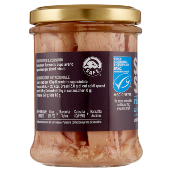 Selex Saper di Sapori Filetti di Tonno al Naturale 180 g