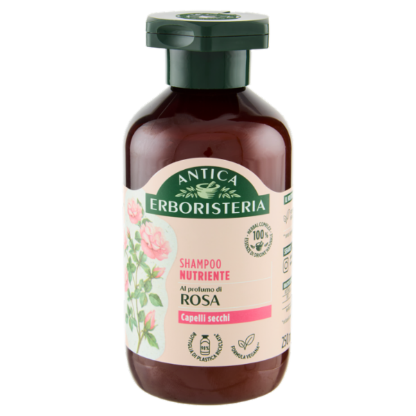 Antica Erboristeria Shampoo Nutriente al profumo di Rosa Capelli secchi 250 ml
