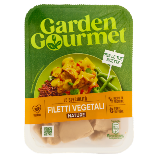GARDEN GOURMET Filetti Vegetali Nature Vegani 2 porzioni 160g