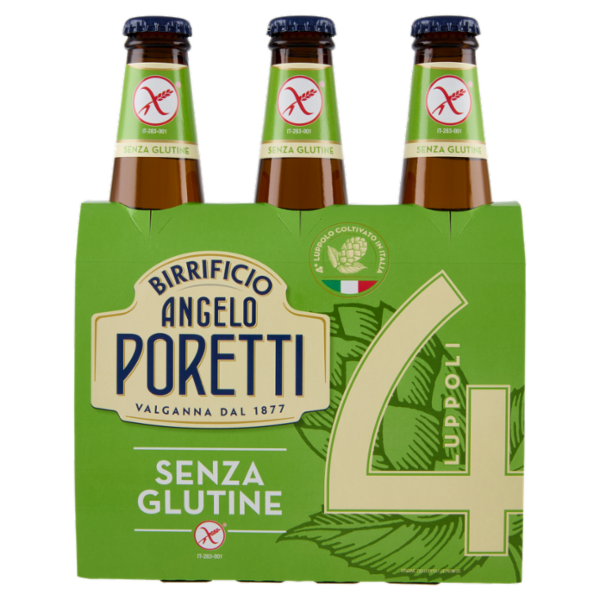 Birrificio Angelo Poretti Senza Glutine 4 Luppoli 3 x 33 cl