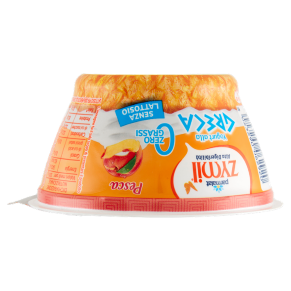 ZYMIL Alta Digeribilità Senza Lattosio Yogurt alla Greca Zero Grassi Pesca 150 g
