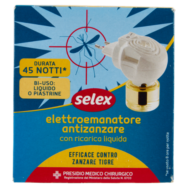 Selex Insetticida Liquido Antizanzare Set Vaporizzatore + Ricarica 33 ml