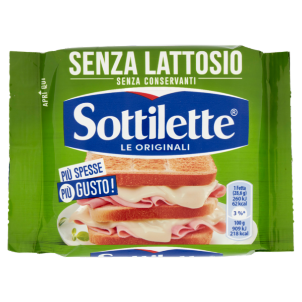 Sottilette formaggio fuso a fette Senza Lattosio - 200 g