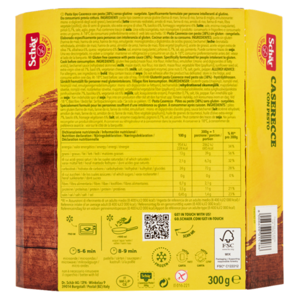 Schär Caserecce con Pesto 300 g