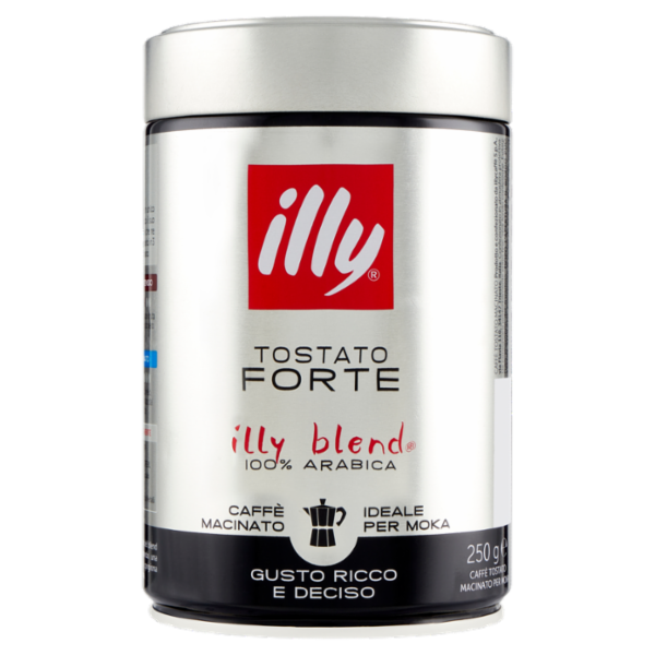 illy Tostato Forte Caffè Macinato Ideale per Moka 250 g